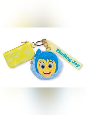 Disney Inside Out Joy Plush Wristlet Pouch in Blue and Yellow